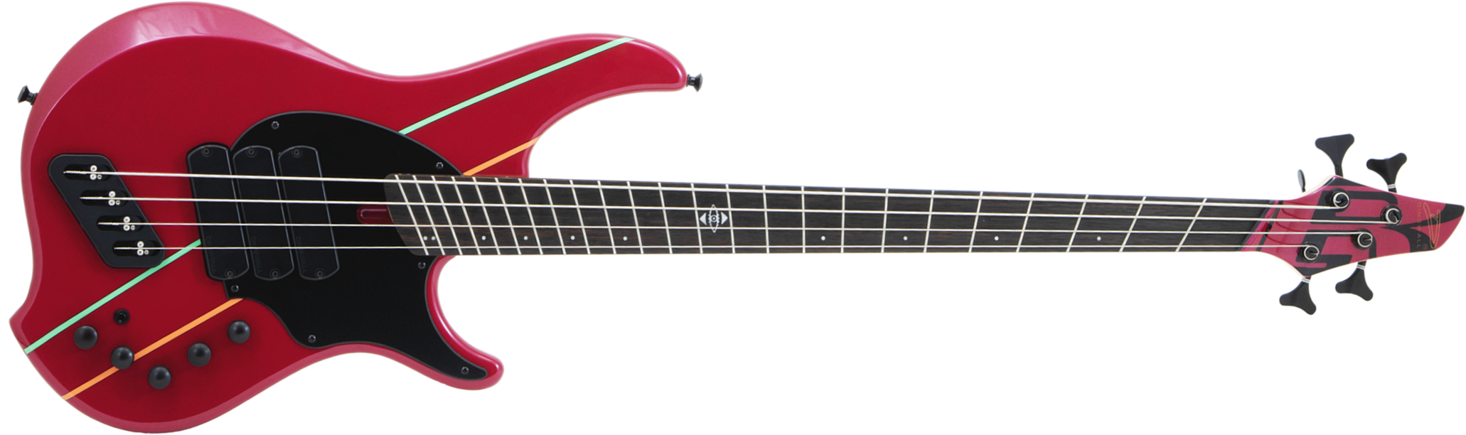 Dingwall John Taylor Rio Dream Jt3 Ltd 4c 3pu Active Eb - Cranberry Pearl - Solid body elektrische bas - Main picture