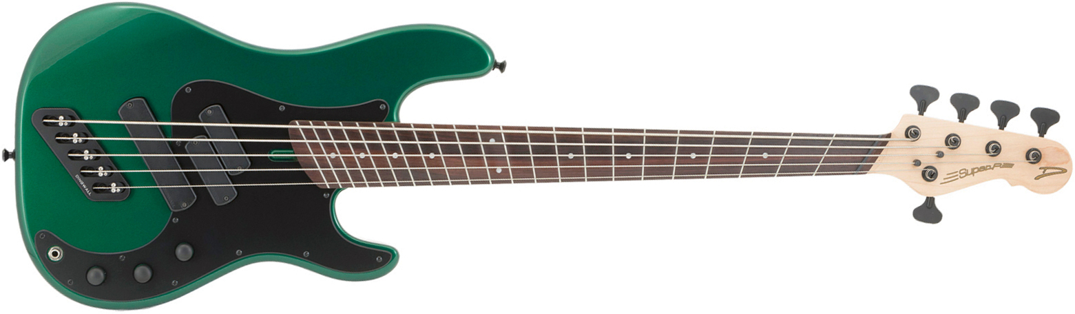 Dingwall Super P Sp1 5c Rw - Gloss Dark Candy Green - Solid body elektrische bas - Main picture