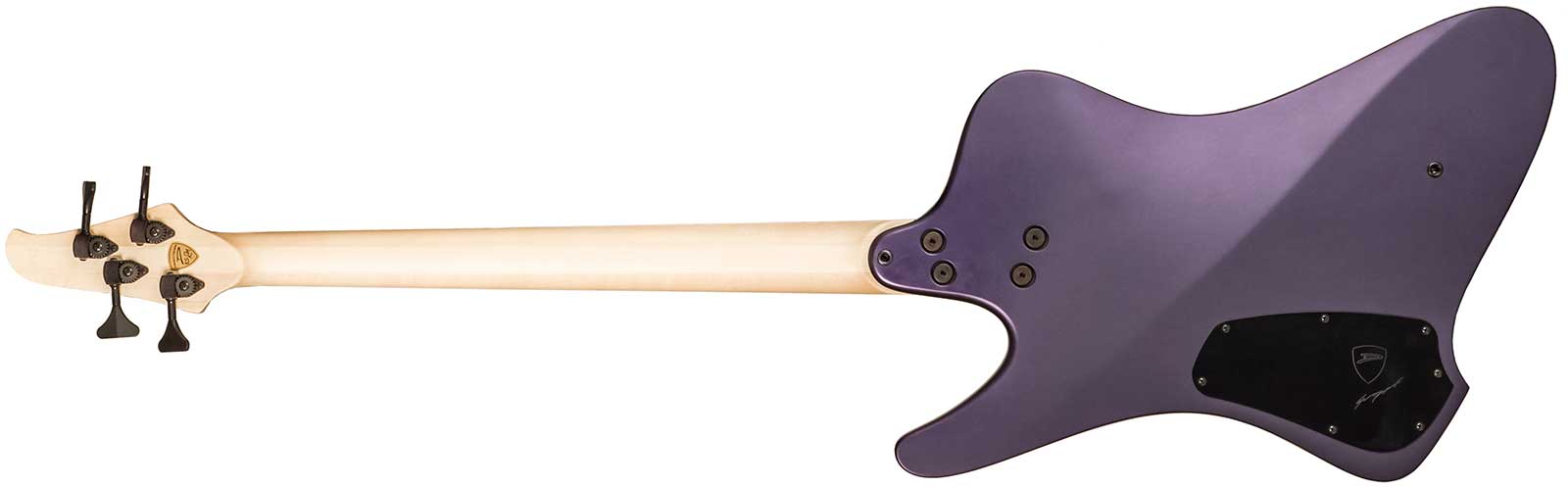 Dingwall Custom Shop D-roc 4c 3-pickups Wen #6982 - Purple To Faded Black - Solid body elektrische bas - Variation 1