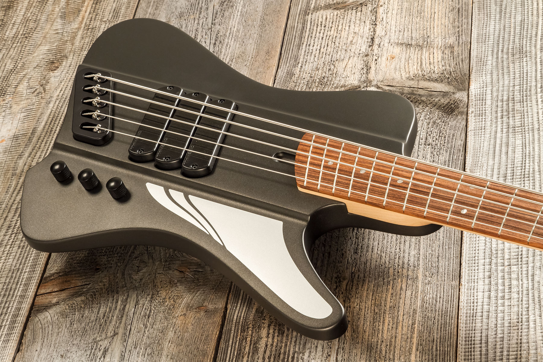 Dingwall D-roc Standard-3 5c 3pu Active Pf - Black Matte - Solid body elektrische bas - Variation 2