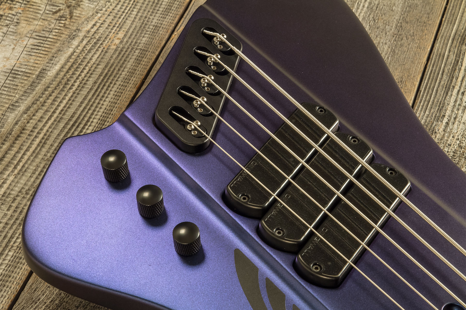 Dingwall D-roc Standard-3 5c 3pu Active Pf - Blue To Purple Colorshift - Solid body elektrische bas - Variation 3