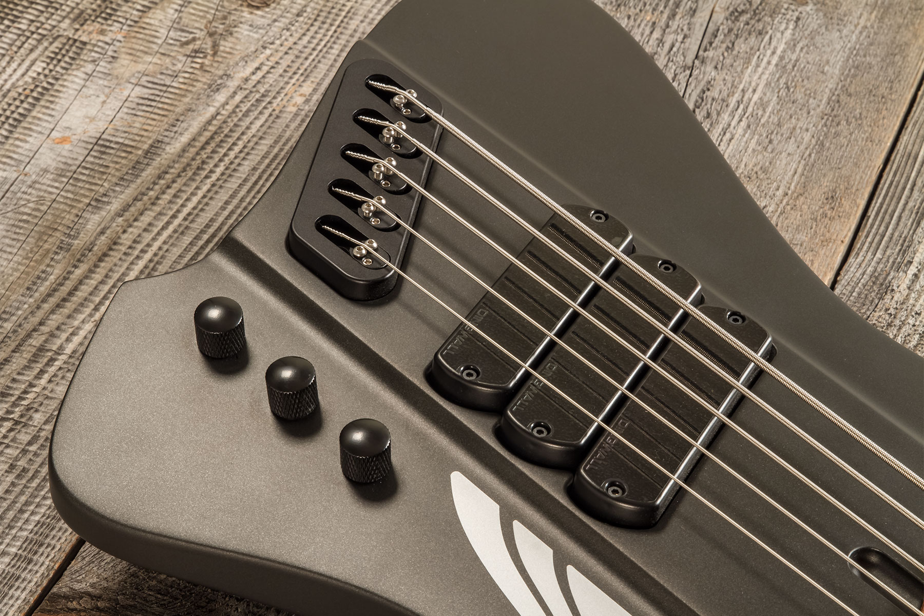 Dingwall D-roc Standard-3 5c 3pu Active Pf - Black Matte - Solid body elektrische bas - Variation 3