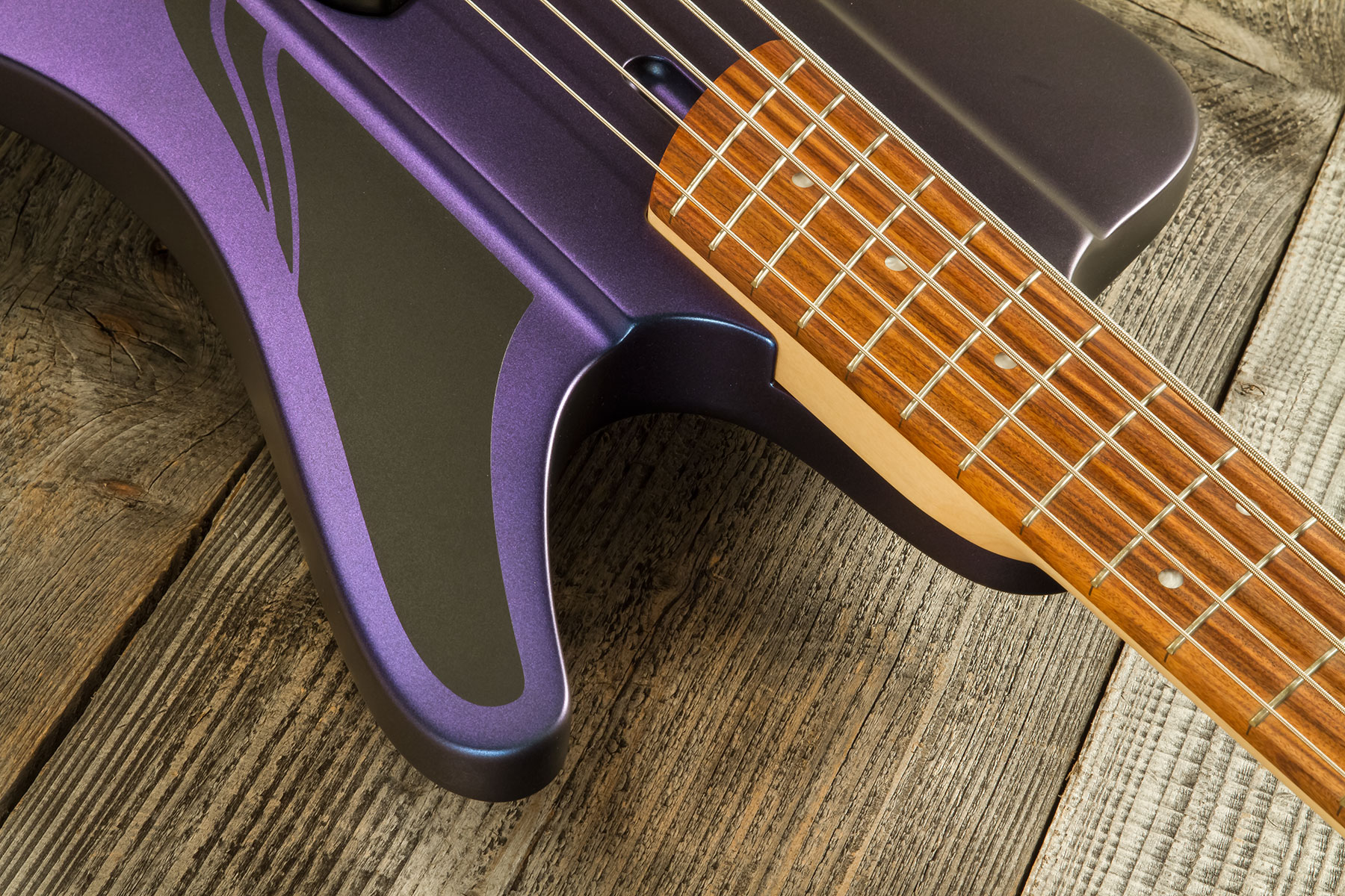 Dingwall D-roc Standard-3 5c 3pu Active Pf - Blue To Purple Colorshift - Solid body elektrische bas - Variation 4
