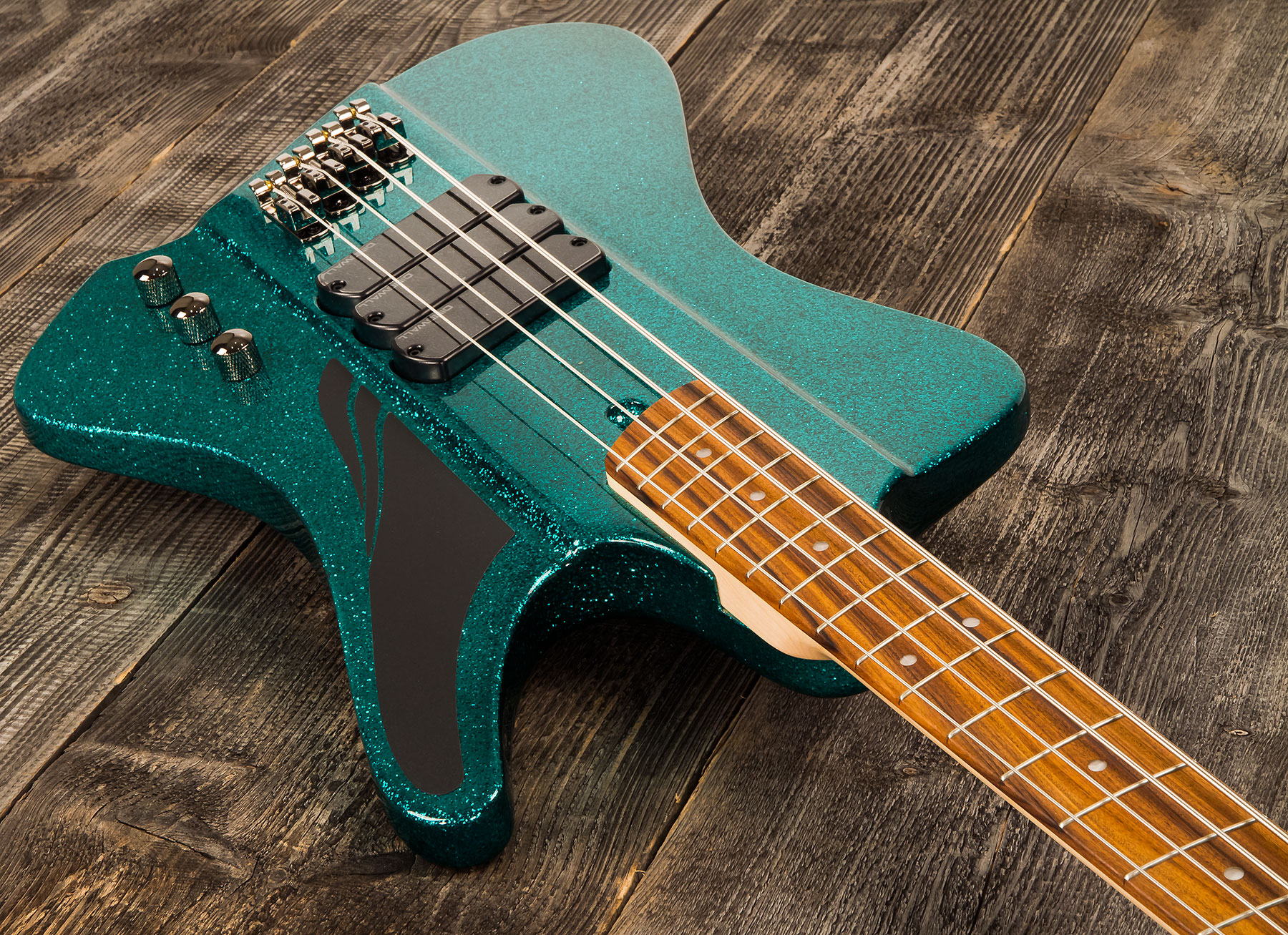 Dingwall D-roc Standard 4c 3-pickups Pf - Aquamarine Metalflake - Solid body elektrische bas - Variation 1