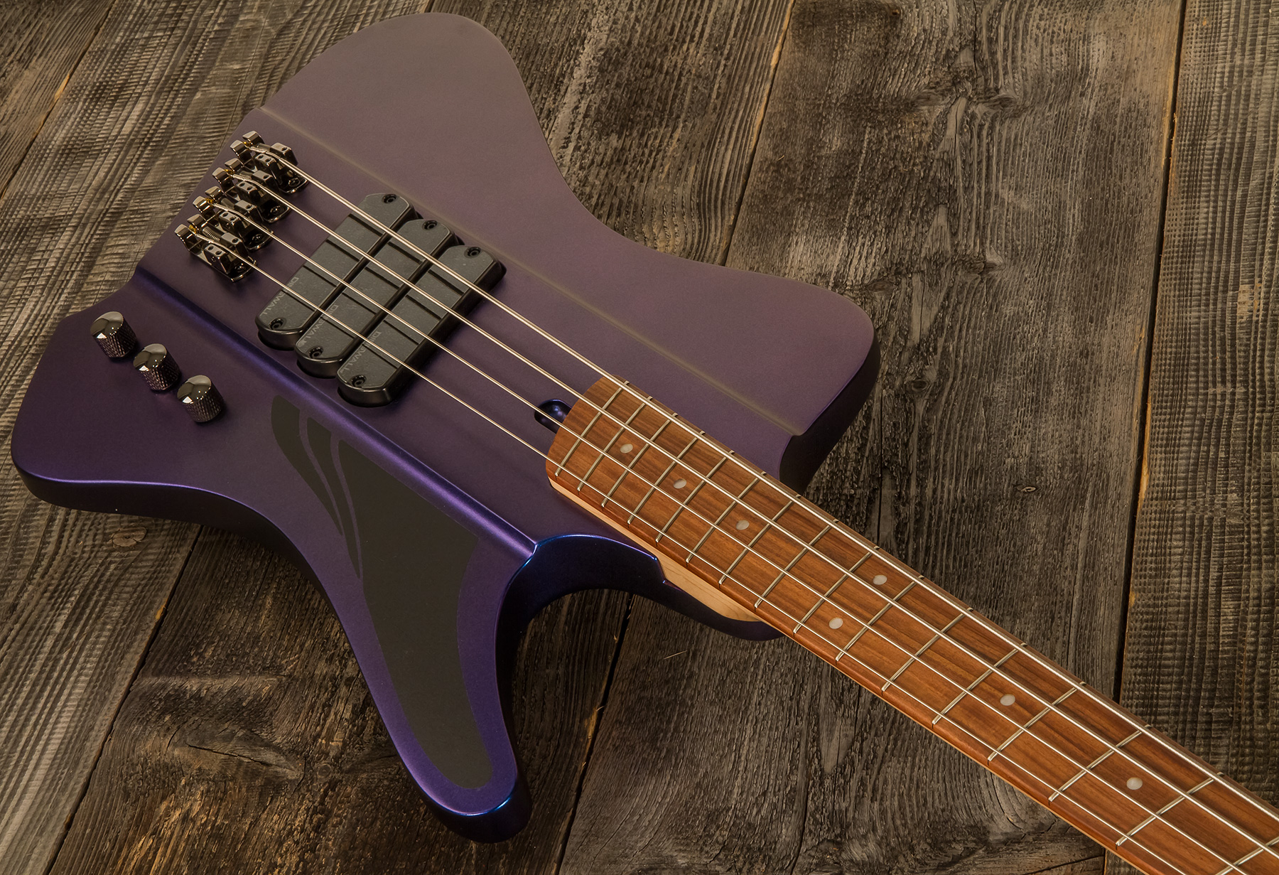 Dingwall D-roc Standard 4c 3-pickups Pf - Blue To Purple Colorshift - Solid body elektrische bas - Variation 1