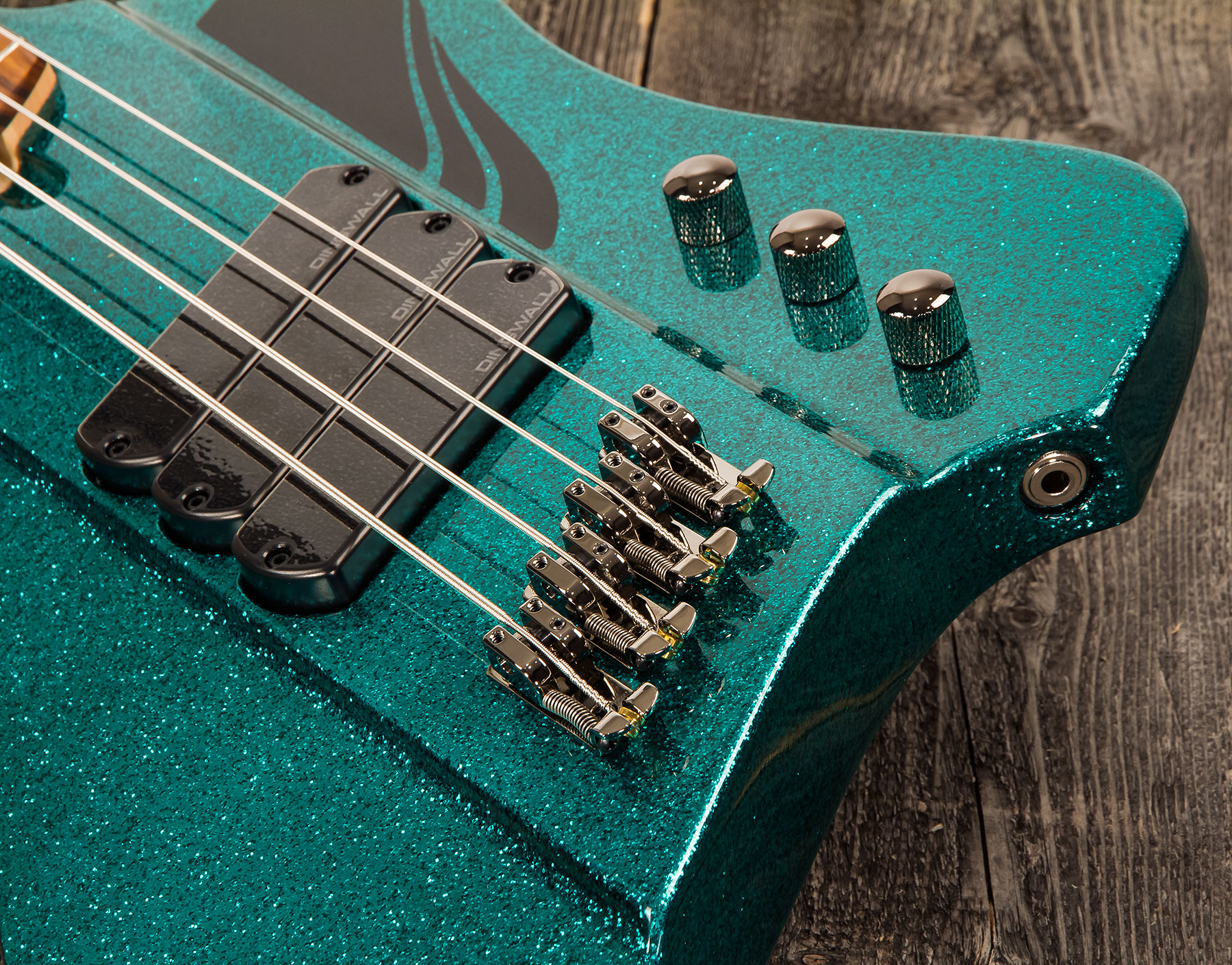 Dingwall D-roc Standard 4c 3-pickups Pf - Aquamarine Metalflake - Solid body elektrische bas - Variation 3