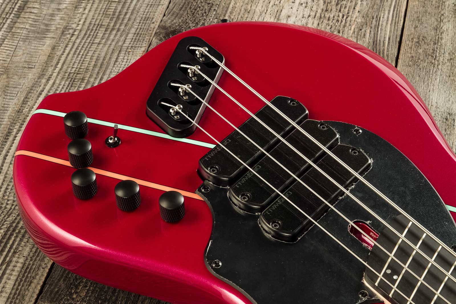 Dingwall John Taylor Rio Dream Jt3 Ltd 4c 3pu Active Eb - Cranberry Pearl - Solid body elektrische bas - Variation 3