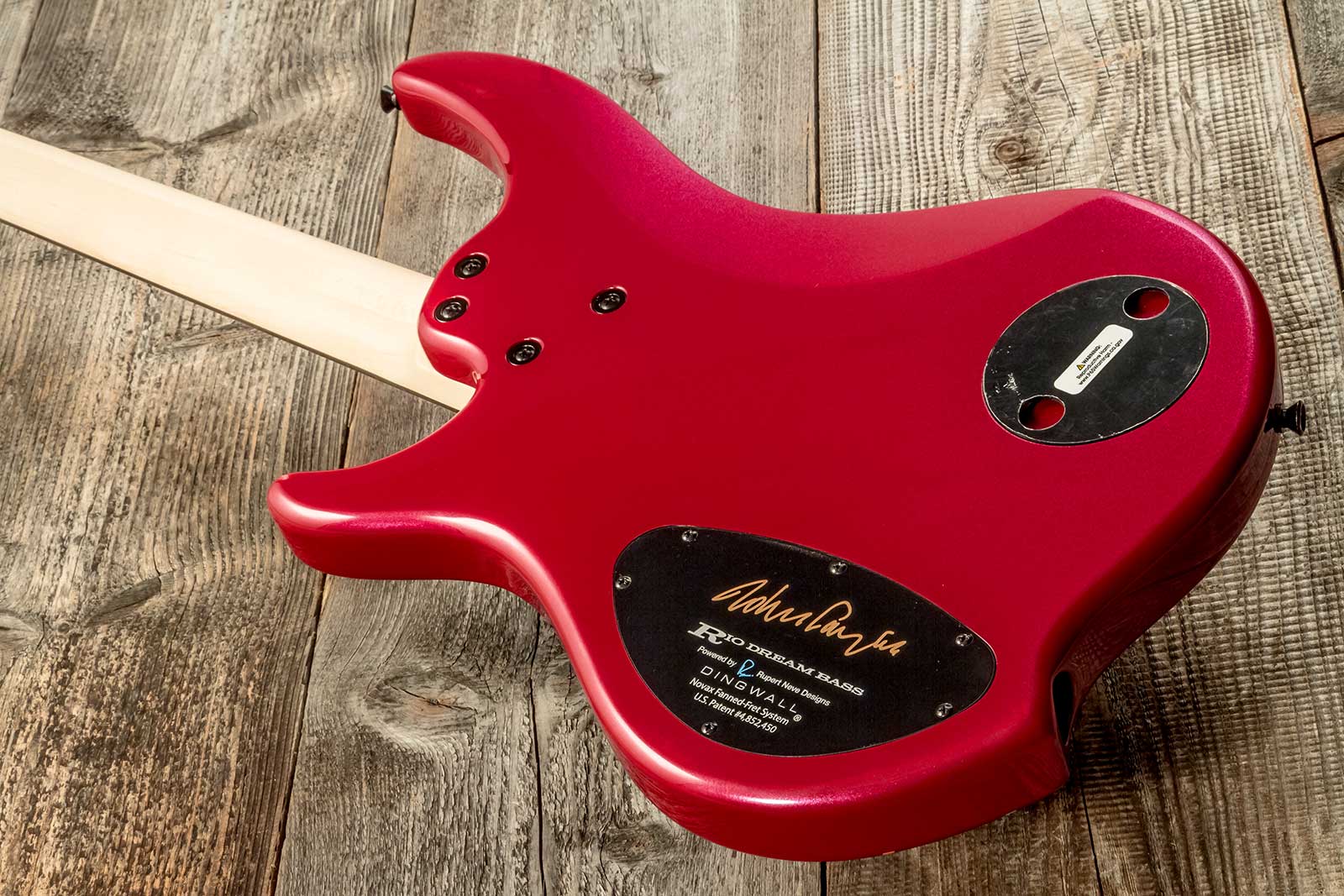 Dingwall John Taylor Rio Dream Jt3 Ltd 4c 3pu Active Eb - Cranberry Pearl - Solid body elektrische bas - Variation 5