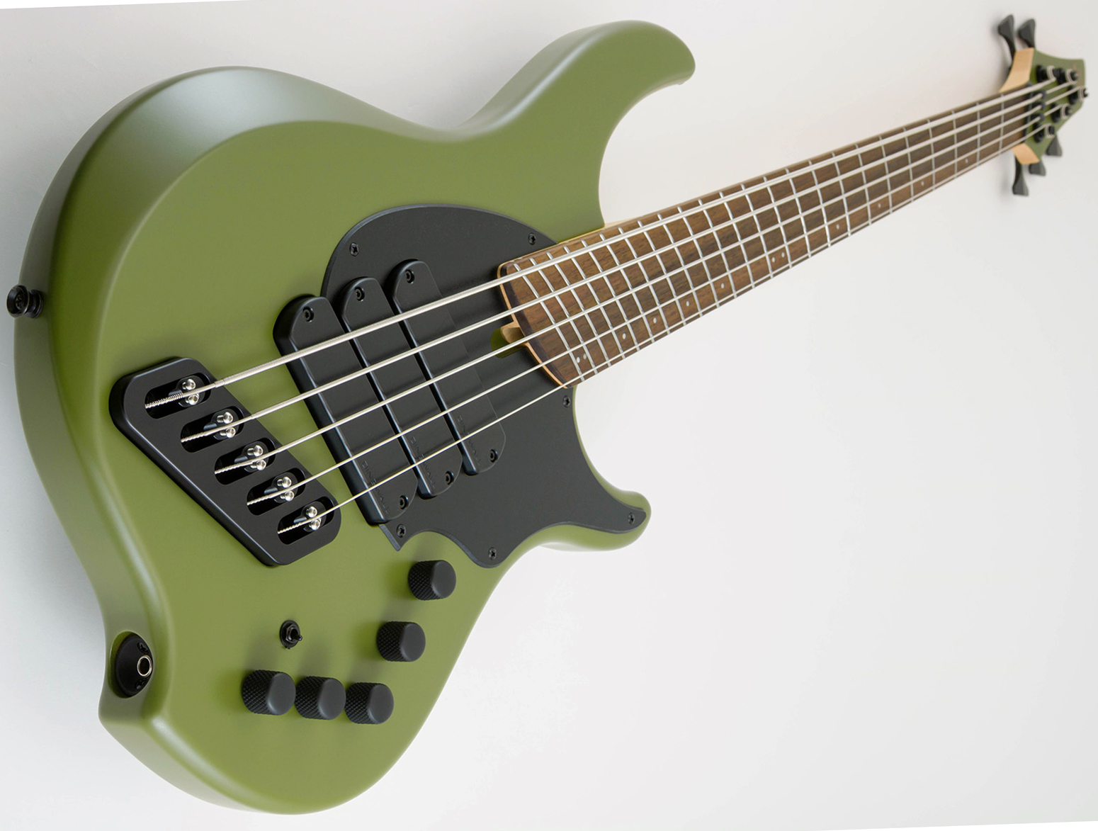 Dingwall Kyle Konkiel Combustion 5c 3pu Active Rw - Matte Army Green - Solid body elektrische bas - Variation 1