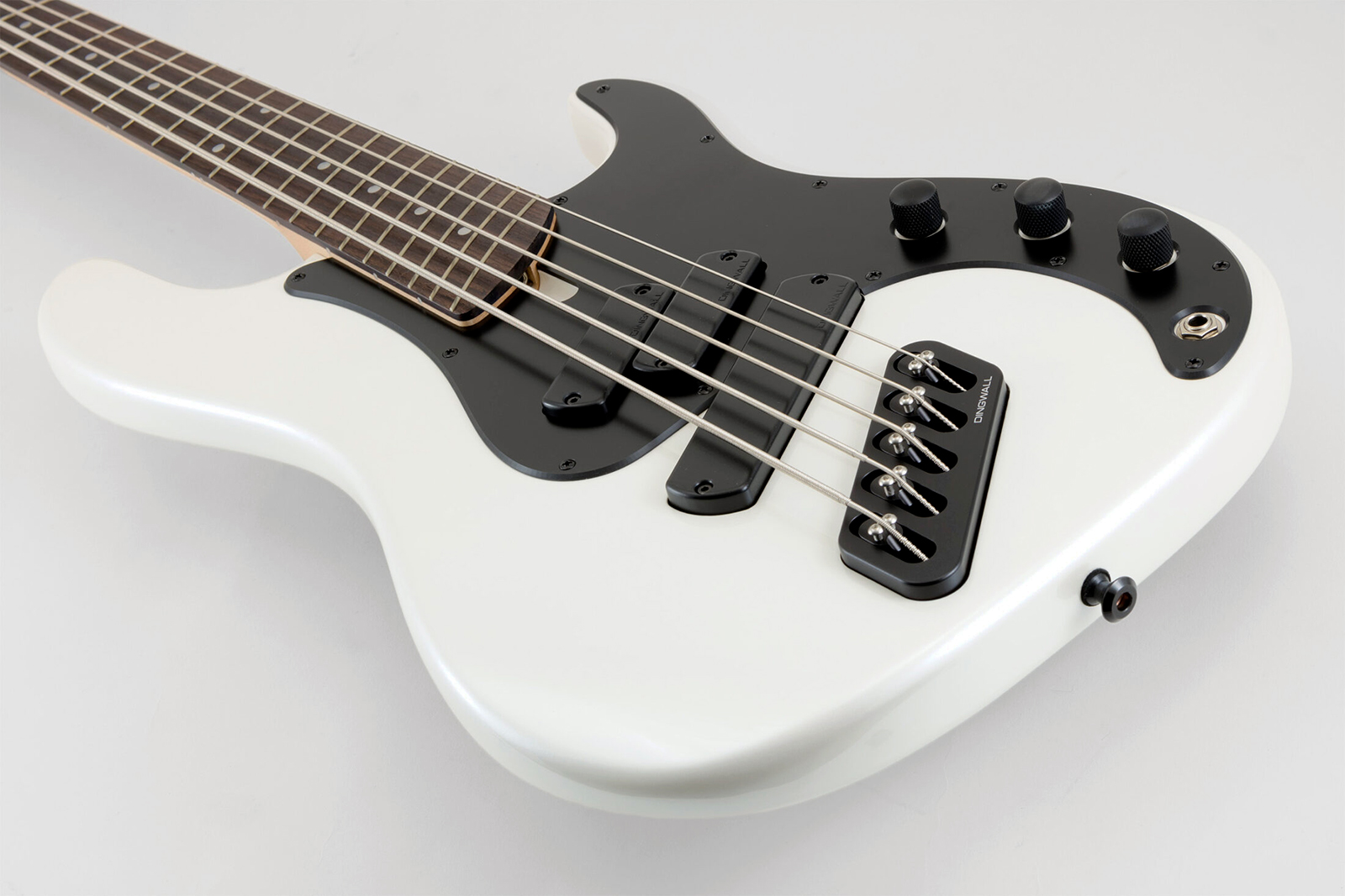Dingwall Super P Sp1 5c Rw - Gloss Ducati Pearl White - Solid body elektrische bas - Variation 2