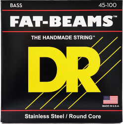 Elektrische bassnaren Dr FAT-BEAMS Stainless Steel 45-100 - Set van 4 snaren