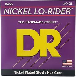 Elektrische bassnaren Dr LO-RIDER Nickel Plated Steel 40-95 - Set van 4 snaren