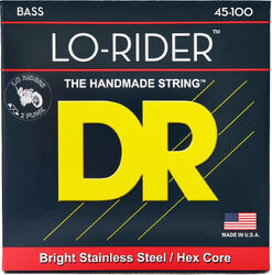 Elektrische bassnaren Dr LO-RIDER Stainless Steel 45-100 - Set van 4 snaren