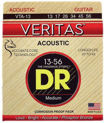 Westerngitaarsnaren  Dr VTA-13 Acoustic Guitar 6-String Set Veritas Phosphor Bronze 13-56 - Snarenset