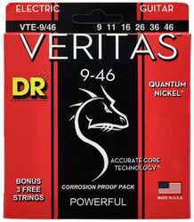 Elektrische gitaarsnaren Dr VTE-9/46 Electric Guitar 6-String Set Veritas 9-46 - Snarenset