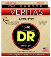 VTA-10 Acoustic Guitar 6-String Set Veritas Phosphor Bronze 10-48 - snarenset