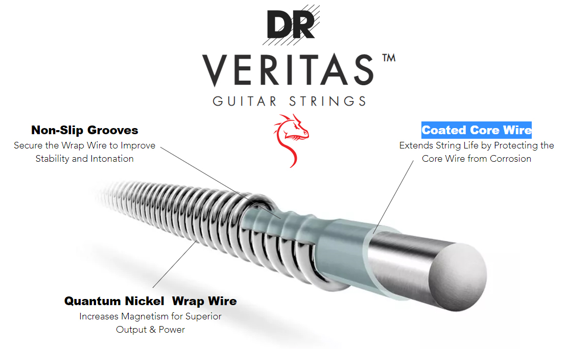 Dr Vte-10 Veritas Electric Guitar 6c 10-46 - Elektrische gitaarsnaren - Variation 1