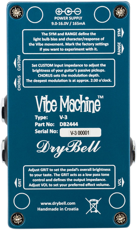 Drybell Vibe Machine V3 - Modulation/chorus/flanger/phaser en tremolo effect pedaal - Variation 2