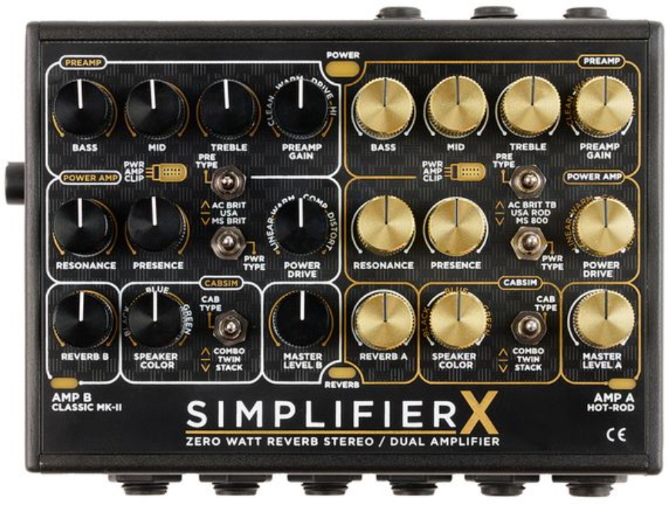 Dsm Humboldt Simplifier X Zero Watt Reverb Stereo Guitar Amp - Simulatie van gitaarversterkermodellering - Main picture