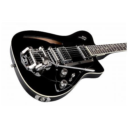 Duesenberg Caribou Hs Trem Rw - Black - Enkel gesneden elektrische gitaar - Variation 1