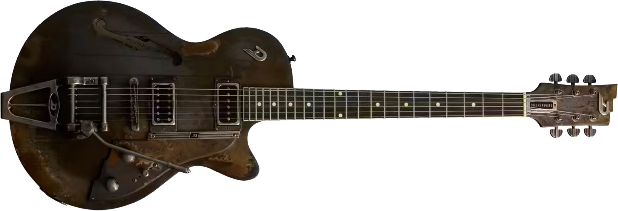 Duesenberg Custom Shop Starplayer Tv Hs Trem Rw - Rusty Relic - Semi hollow elektriche gitaar - Main picture