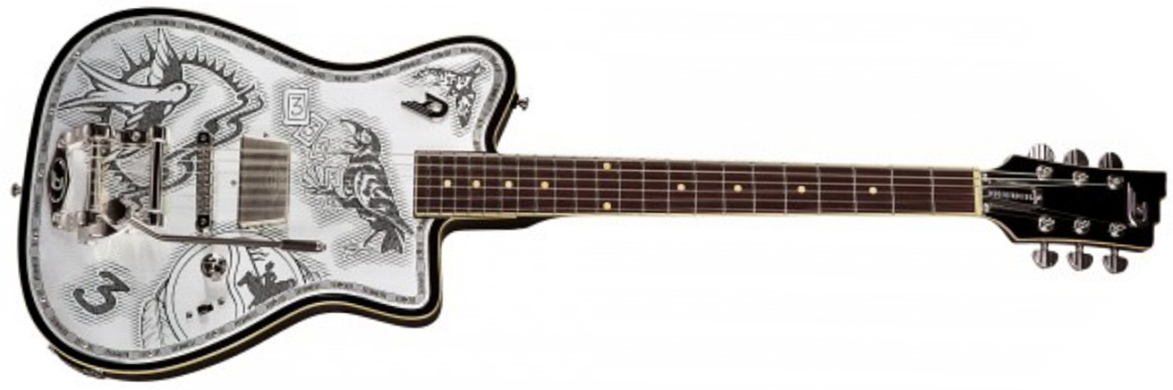 Duesenberg Johnny Depp Alliance S Trem Rw - Aluminium Plate - Kenmerkende elektrische gitaar - Main picture