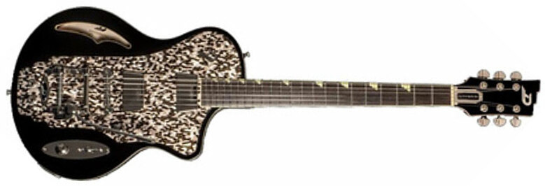 Duesenberg Julia Hs Trem Rw - Black - Enkel gesneden elektrische gitaar - Main picture