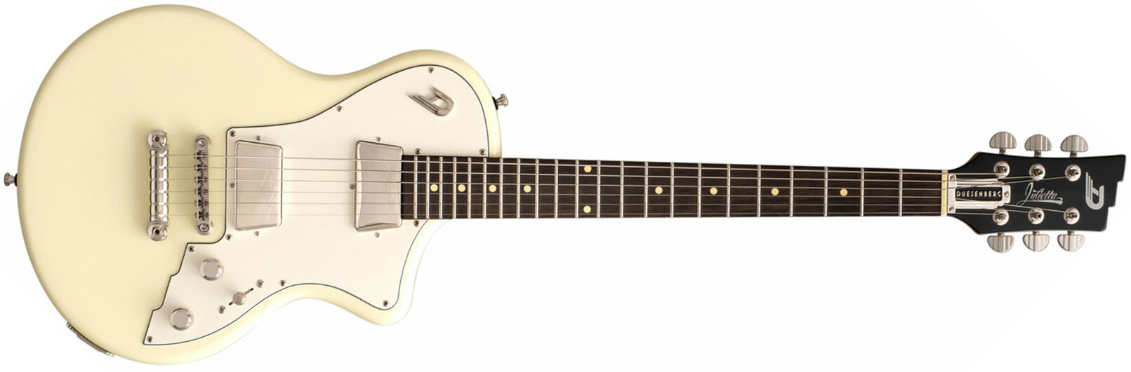 Duesenberg Julietta 2h Ht Rw - Vintage White - Enkel gesneden elektrische gitaar - Main picture