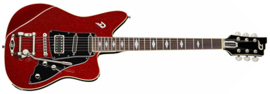 Duesenberg Paloma Hss Trem Rw - Red Sparkle - Enkel gesneden elektrische gitaar - Main picture