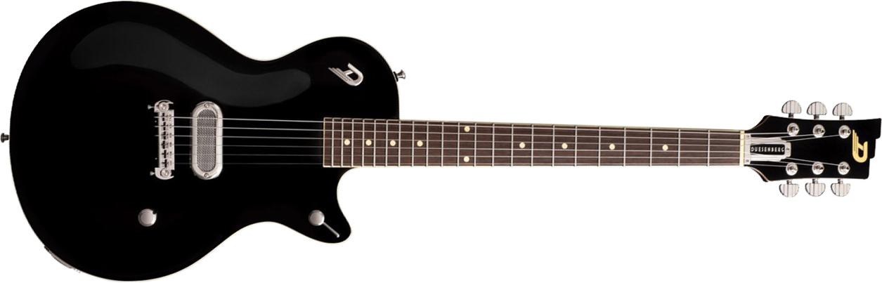 Duesenberg Senior Chambered H Ht Rw - Black - Enkel gesneden elektrische gitaar - Main picture