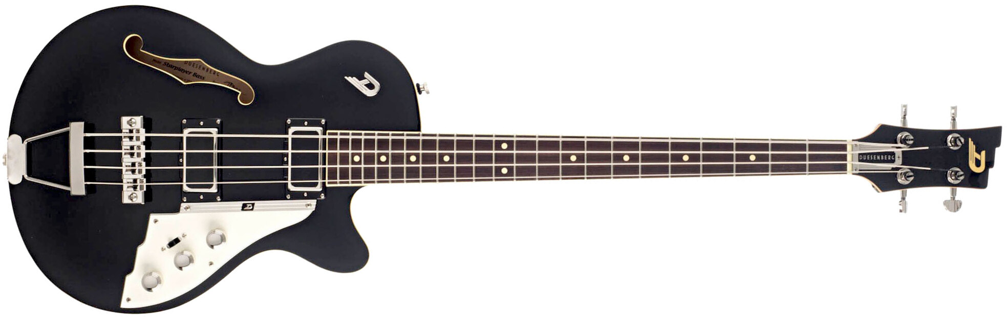 Duesenberg Starplayer Bass Shsc Rw - Black - Solid body elektrische bas - Main picture