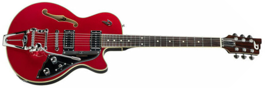 Duesenberg Starplayer Iii Hs Trem Rw - Catalina Red - Semi hollow elektriche gitaar - Main picture
