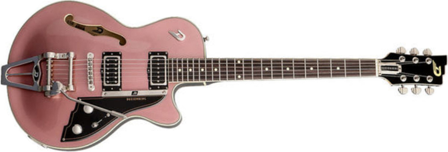 Duesenberg Starplayer Tv Hs Trem Rw - Catalina Sunset Rose - Semi hollow elektriche gitaar - Main picture