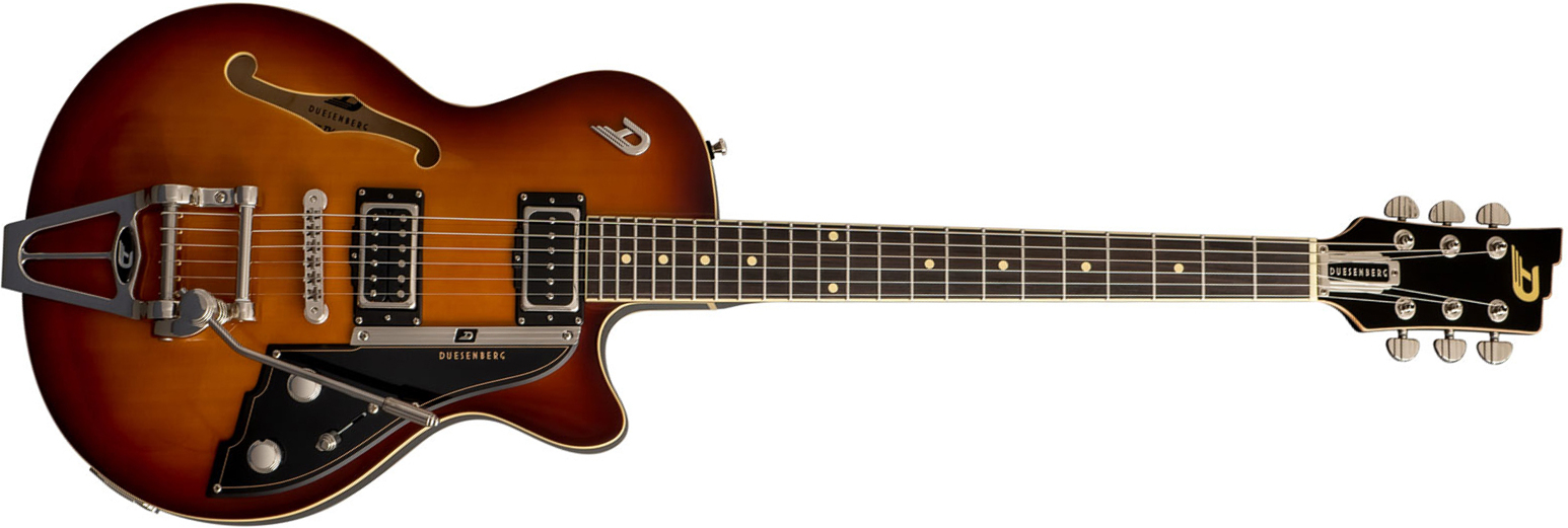 Duesenberg Starplayer Tv Hs Trem Rw - Vintage Burst - Semi hollow elektriche gitaar - Main picture