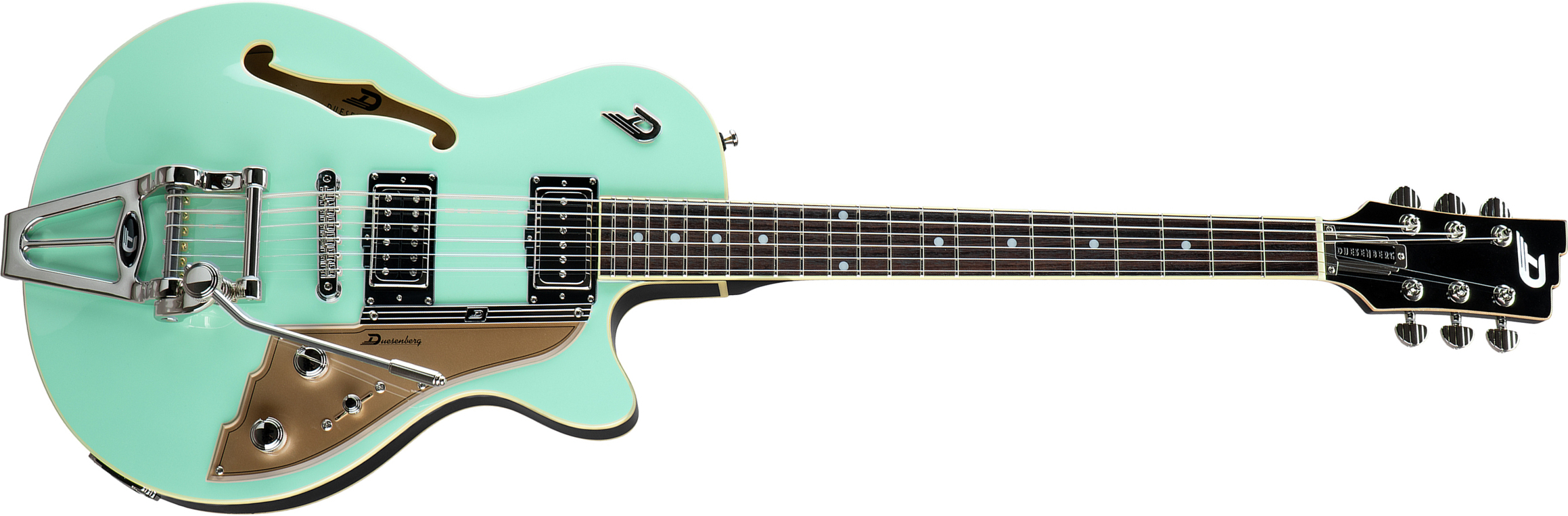 Duesenberg Starplayer Tv Hs Trem Rw - Surf Green - Semi hollow elektriche gitaar - Main picture