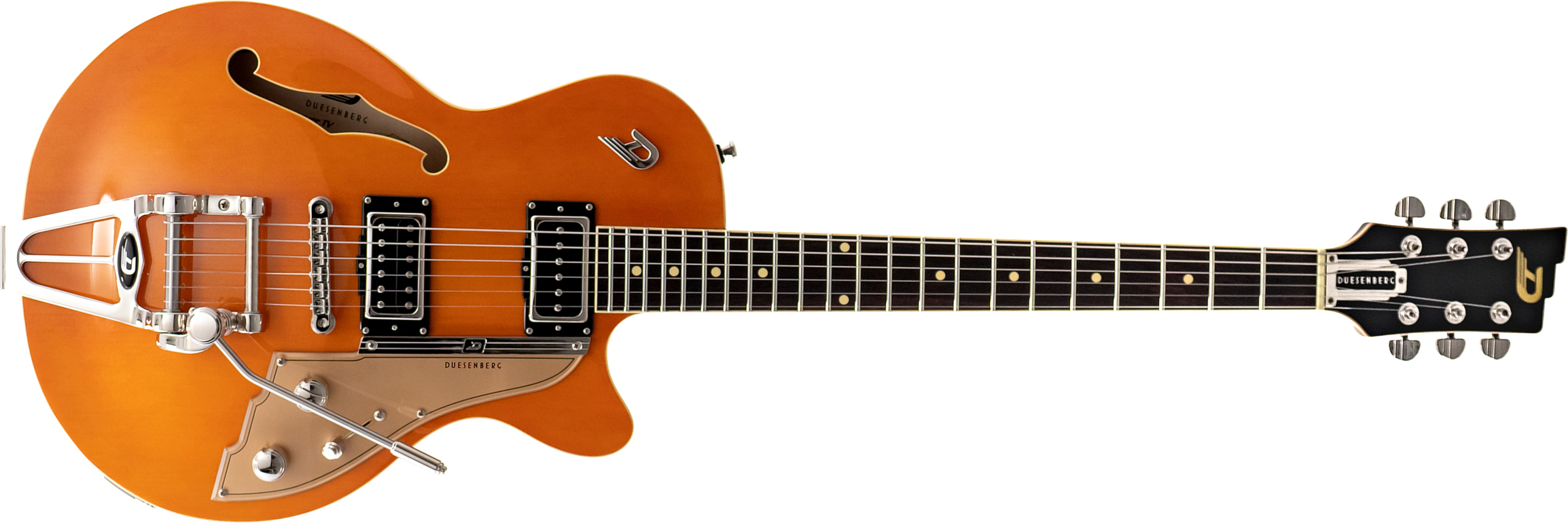 Duesenberg Starplayer Tv Hs Trem Rw - Vintage Orange - Semi hollow elektriche gitaar - Main picture