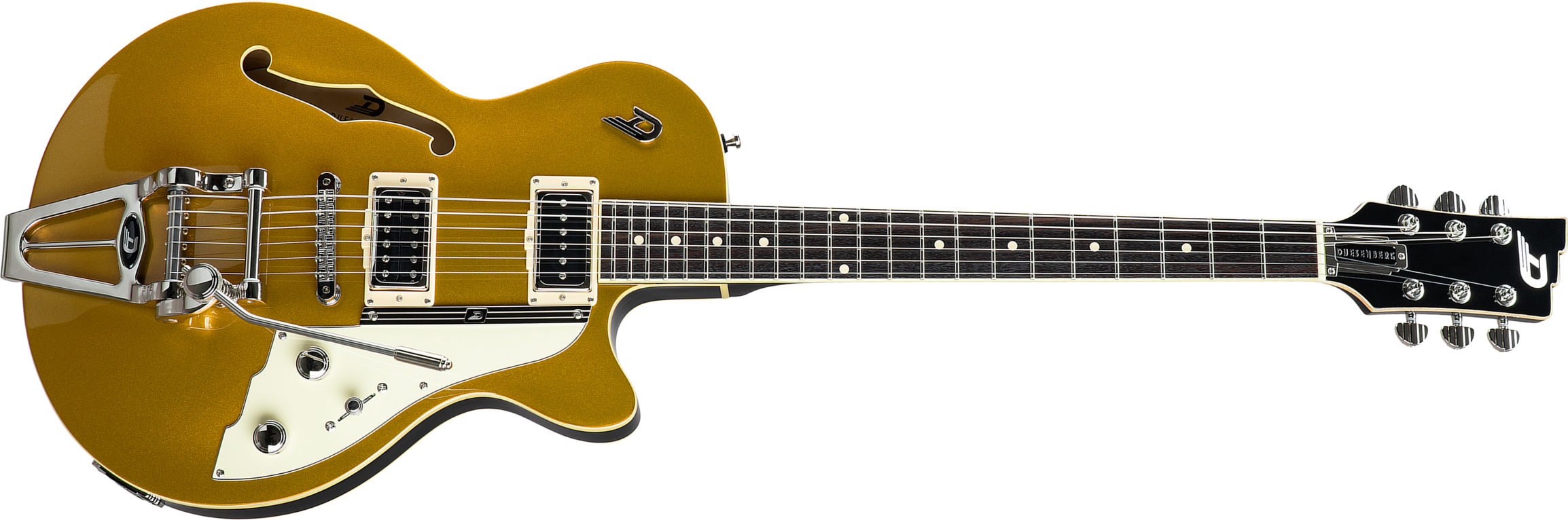 Duesenberg Starplayer Tv Hs Trem Rw - Gold Top - Semi hollow elektriche gitaar - Main picture