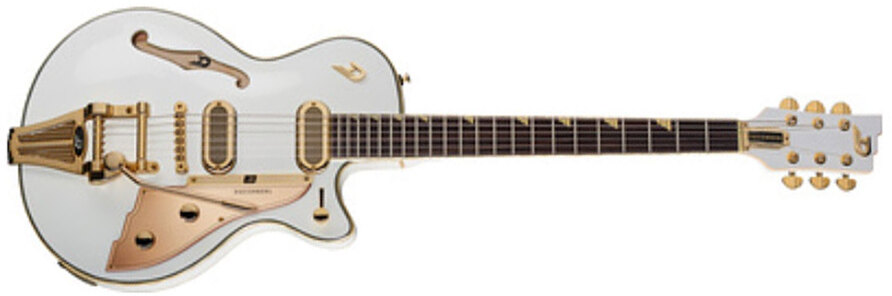 Duesenberg Starplayer Tv Phonic Hs Trem Rw - Venitian White - Single cut gitaar - Main picture