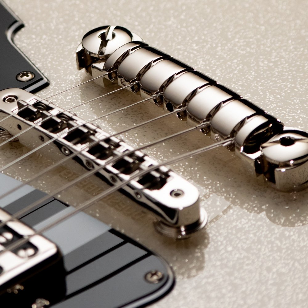 Duesenberg Dave Baksh Signature Alliance Hss Ht Rw - White Sparkle - Retro-rock elektrische gitaar - Variation 1