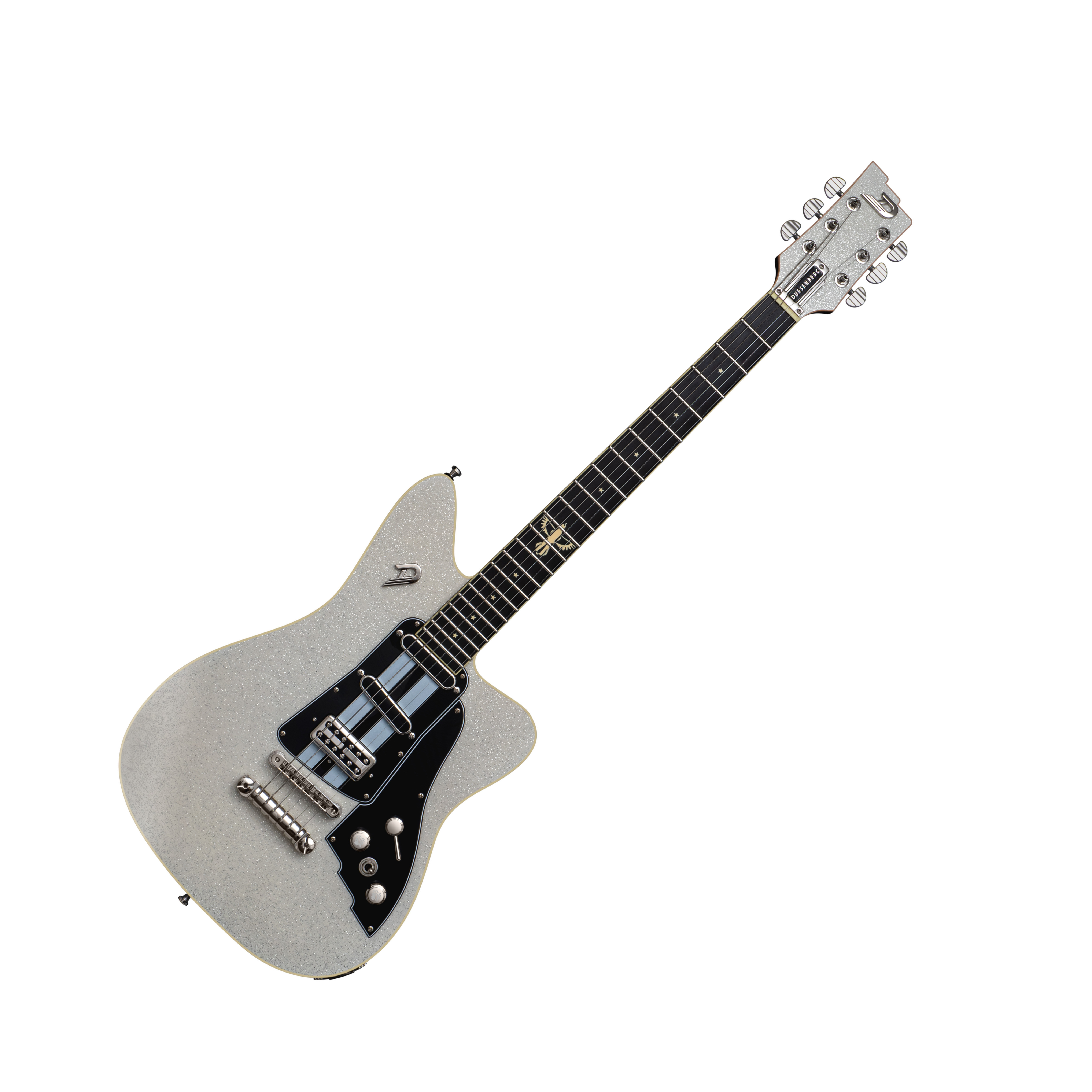 Duesenberg Dave Baksh Signature Alliance Hss Ht Rw - White Sparkle - Retro-rock elektrische gitaar - Variation 2