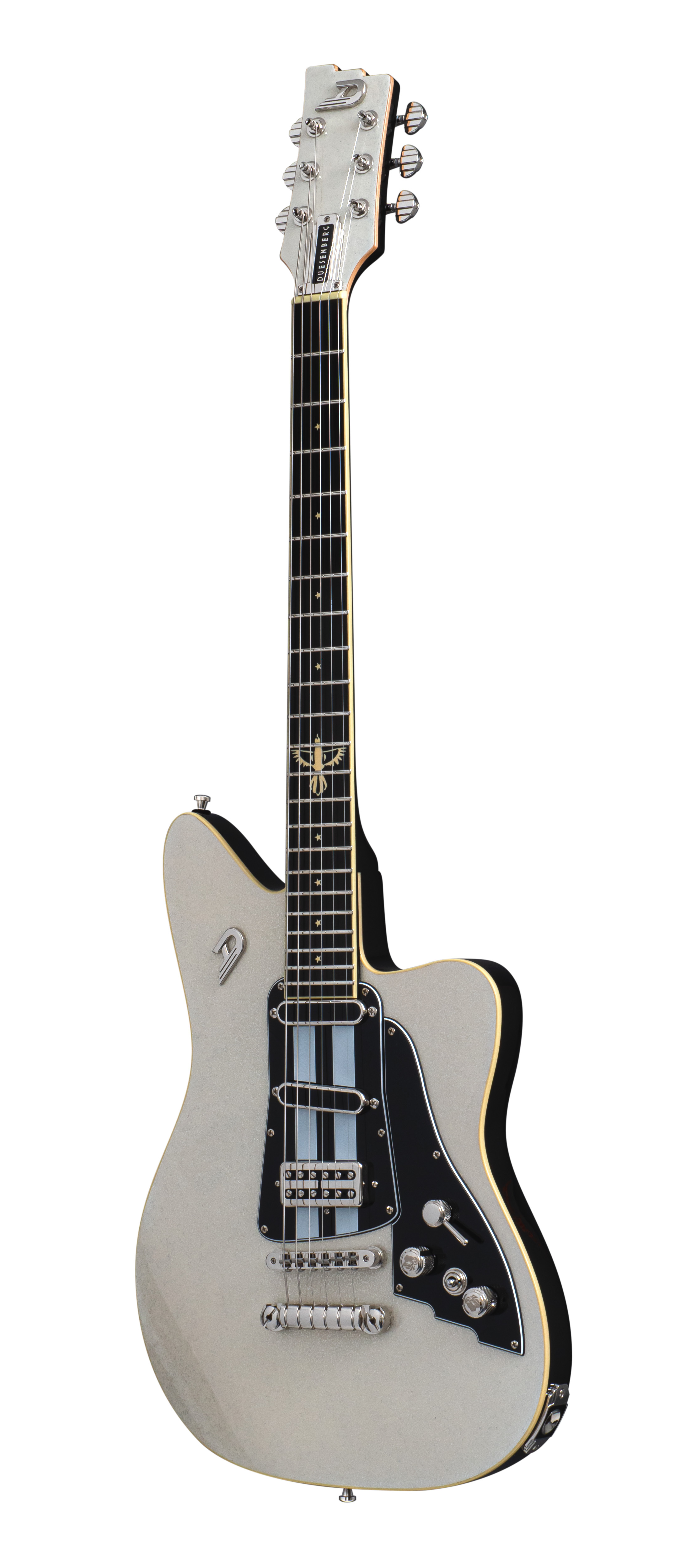 Duesenberg Dave Baksh Signature Alliance Hss Ht Rw - White Sparkle - Retro-rock elektrische gitaar - Variation 4