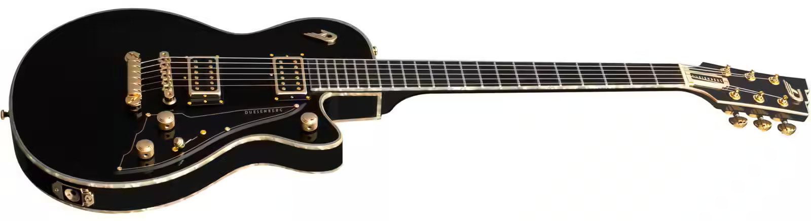 Duesenberg Fantom A 2h Ht Eb - Black - Enkel gesneden elektrische gitaar - Variation 2
