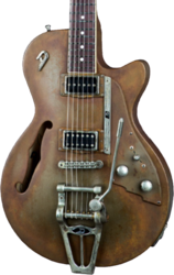Semi hollow elektriche gitaar Duesenberg Custom Shop Starplayer TV - Rusty steel