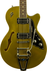 Semi hollow elektriche gitaar Duesenberg Custom Shop Starplayer TV #261290 - Hanover Gold