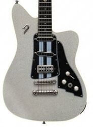 Retro-rock elektrische gitaar Duesenberg Dave Baksh Signature Alliance - White sparkle