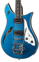 Semi hollow elektriche gitaar Duesenberg Double Cat - Catalina blue
