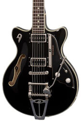 Semi hollow elektriche gitaar Duesenberg Fullerton TV - Black