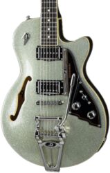 Semi hollow elektriche gitaar Duesenberg STARPLAYER TV - Silver sparkle