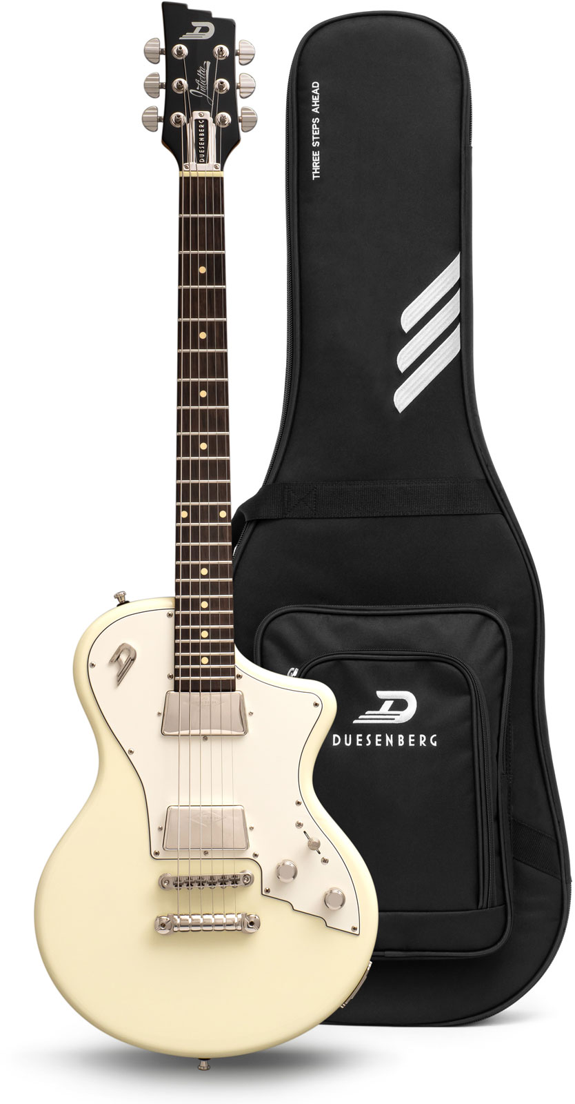 Duesenberg Julietta 2h Ht Rw - Vintage White - Enkel gesneden elektrische gitaar - Variation 3