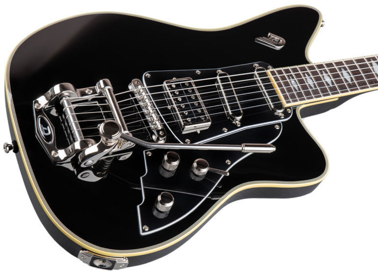 Duesenberg Paloma Hss Trem Rw - Black - Enkel gesneden elektrische gitaar - Variation 1